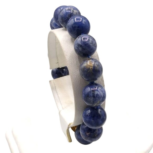 Sodalite Polished Beads Knotted Vintage Bracelet - Picture 8 of 9